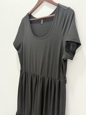 Shein Curve Black Short Sleeve Maxi Dress Womens Size 2XL