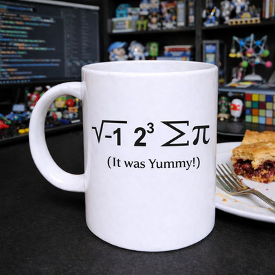 Math Nerd Geek Coffee Mug i 8 Sum Pi - I Ate Some Pie Funny 12 or 15 oz Size