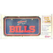 RARE 1980's Officially NFL Buffalo Bills Metal Sign Neon 13"x7" MADE IN USA