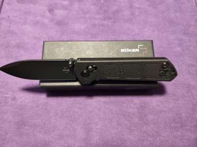 BÖKER PLUS Kihon DC Taschenmesser D2 Crossbar Lock Clip Schwarz All Black