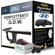 Für HYUNDAI Tucson Typ TL,TLE Anhängerkupplung starr +eSatz 13pol 15- NEU