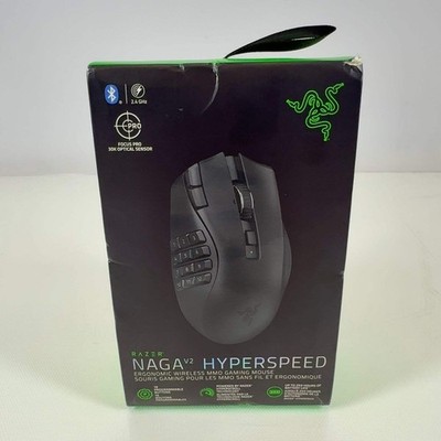 New Razer Naga V2 HyperSpeed Black RZ01-03600100-R3U1 Gaming Mouse For PC