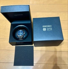 Seiko Astron SBXC019 5x Series Solar GPS Watch Blue Dial Date Analog Used