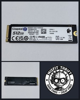 Kingston NVMe M.2 SSD 512GB KC3000 PCIe 4.0 2280 High Performance