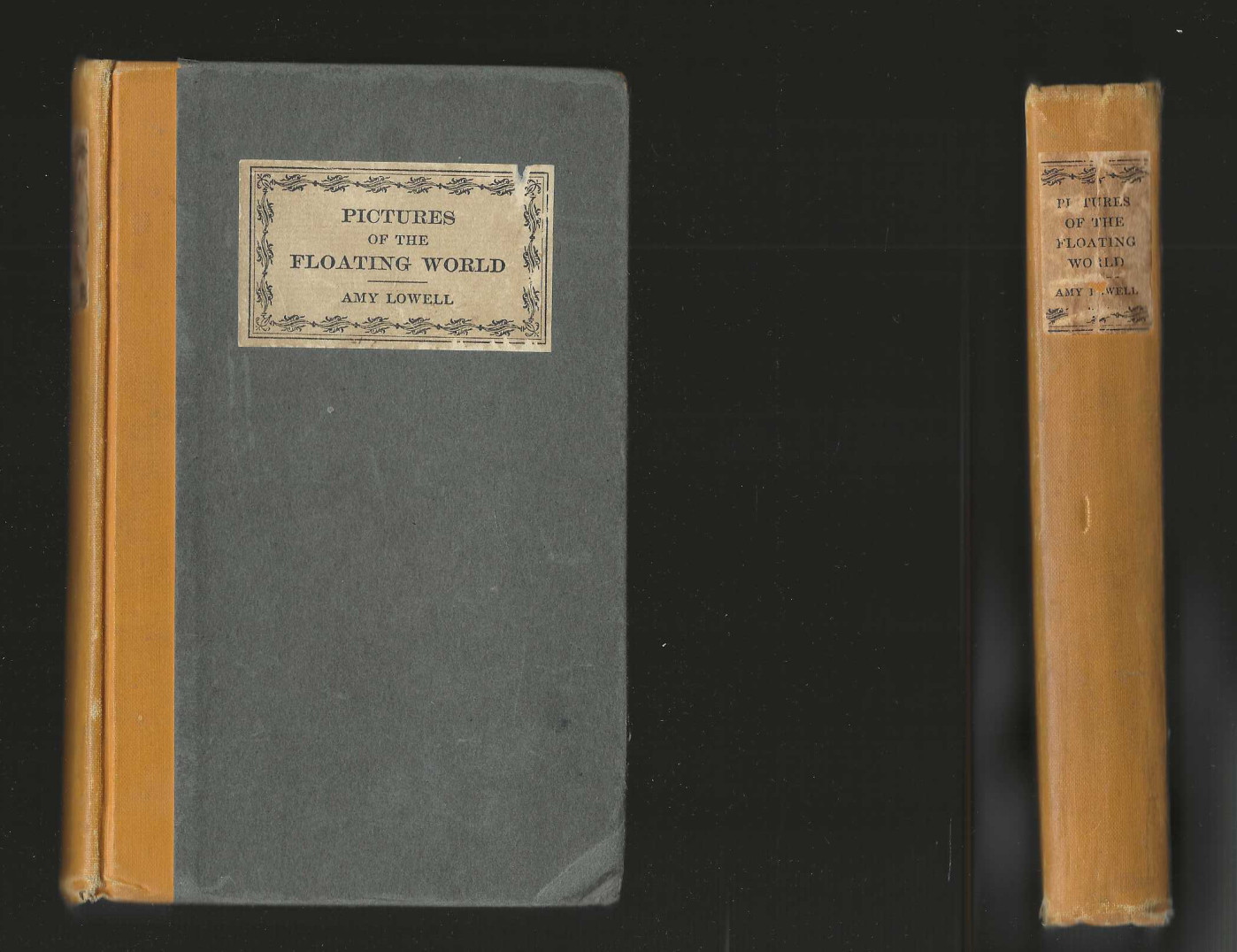 Amy Lowell 1919 Pictures of the Floating World antique poems 1st Ed 3rd Print HC