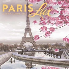 Carousel Calendars,  Paris Lux 2026 Mini Wall Calendar, 12'' X 7'', 16-Month Cal