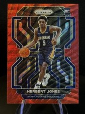 2021-22 Panini Prizm #329 Herbert Jones Red Wave RC Pelicans