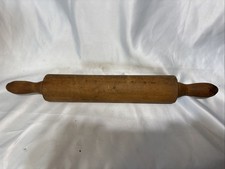 Antique Wooden Rolling Pin One Piece Primitive Farmhouse Rustic  19.25&rdquo;