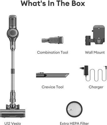 Ultenic U12 Vesla leistungsstarker Akku Staubsauger mit 45000Pa, [Upgrade Anti