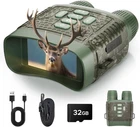 4K Night Vision Goggles 850nm Infrared Binoculars 10X Zoom Camping & Security US
