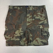 Levis Camo Cargo Shorts Men 40x10 Green Brown Camo Baggy Utility Military Summer