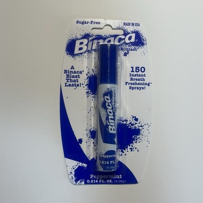 Binaca Aeroblast Breath Freshening Spray (150 Sprays) Peppermint 0.214oz