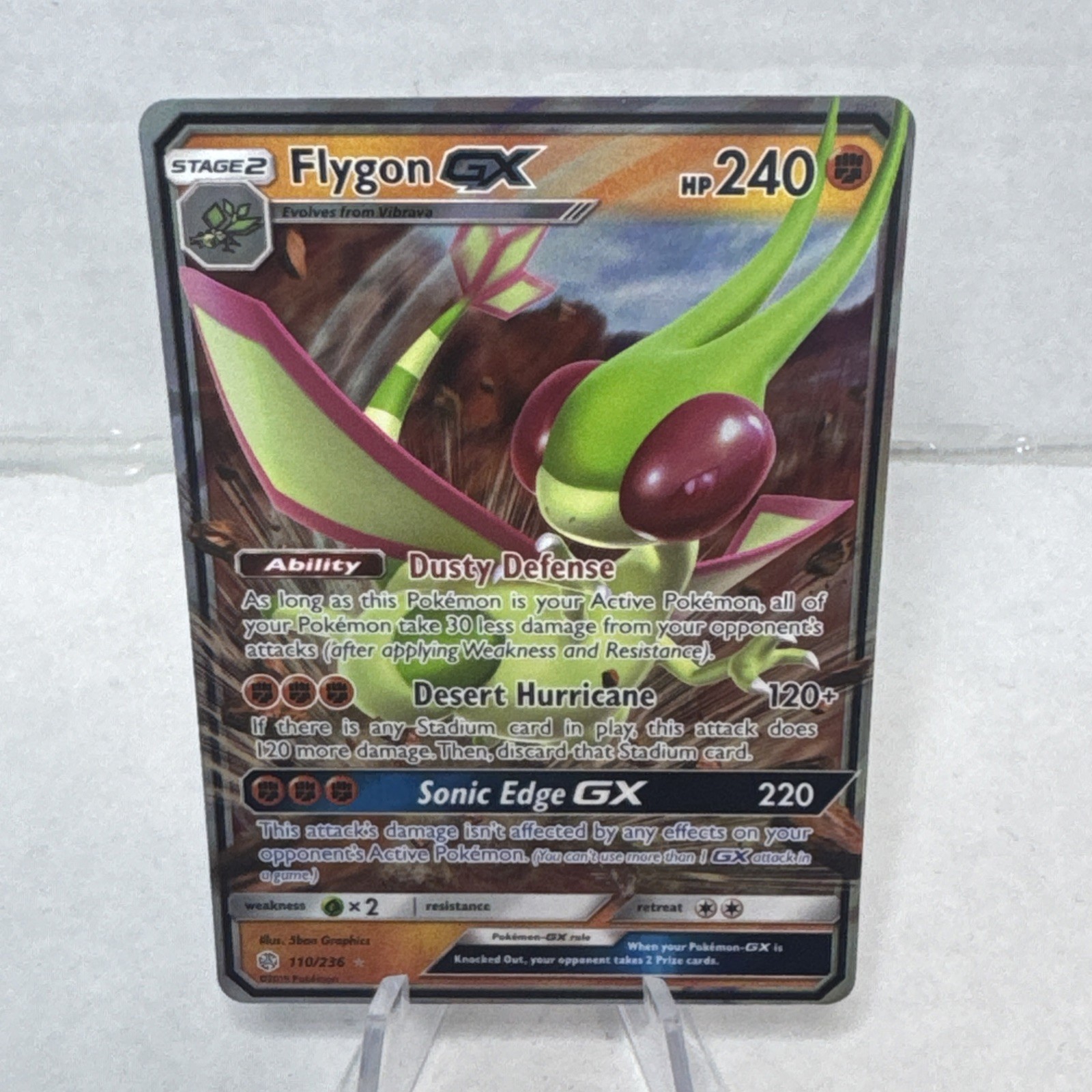 Flygon GX - 110/236 - Pokemon Cosmic Eclipse Sun & Moon Ultra Rare Card NM