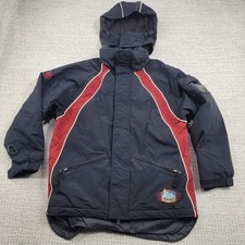 Burton Backhill Jacket Youth 10-11 Black Red Snowboard Ski Insulated Hooded Warm