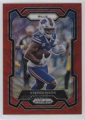 2023 Panini Prizm Red Wave Prizm 145/149 Stefon Diggs #35 1t5