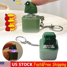 Croaking Frog Keychain,Rechargeable Stress-Relieving Clicky Keyboard GN
