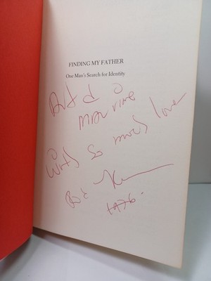 Rod McKuen Autographed Hardcover Book Finding My Father 1976 JRR38