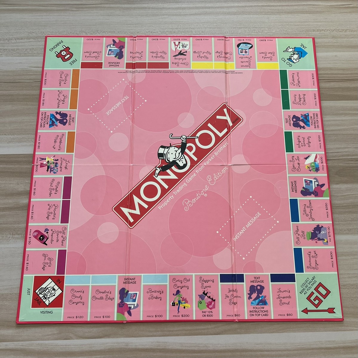 Monopoly Boutique Pink Edition 2007 by Hasbro Complete for sale