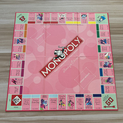 モノポリー　ブティック　Monopoly Pink Boutique Monopoly Boutique Pink Edition 2007 by Hasbro Complete for sale