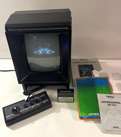 Vectrex HP 3000 Arcade System Newly Recapped w/Hyper Chase CIB Tested Working