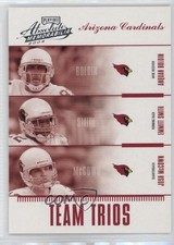 2004 Playoff Absolute Memorabilia Team Trios Josh McCown Anquan Boldin HOF qw7