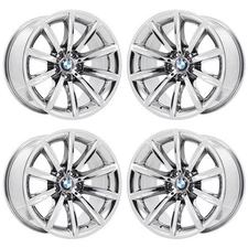19" BMW 750i PVD Bright Chrome-C Wheels Rims Factory OEM 71162 (F) 2006-2015