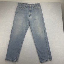 Vintage 90s Levi's 550 Relaxed Fit Jeans Men's 36x32 Light Wash