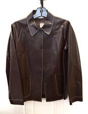MICHAEL KORS COUTURE BERGDORF GOODMAN BROWN LEATHER JACKET NWT $2,695 SIZE 12/14