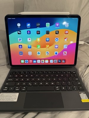 Apple iPad Pro 11-inch 4th Gen M2, 128GB + Keyboard Case & Apple pencil -Bundle 