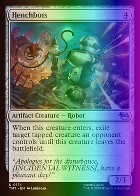 MTG Magic the Gathering Henchbots (174/343) Teenage Mutant Ninja Turtles NM FOIL