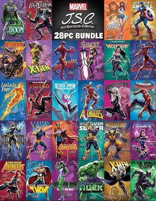 J SCOTT CAMPBELL JUST SPECTACULAR COLLECTION 28PC VARIANT  BUNDLE 2025 MARVEL