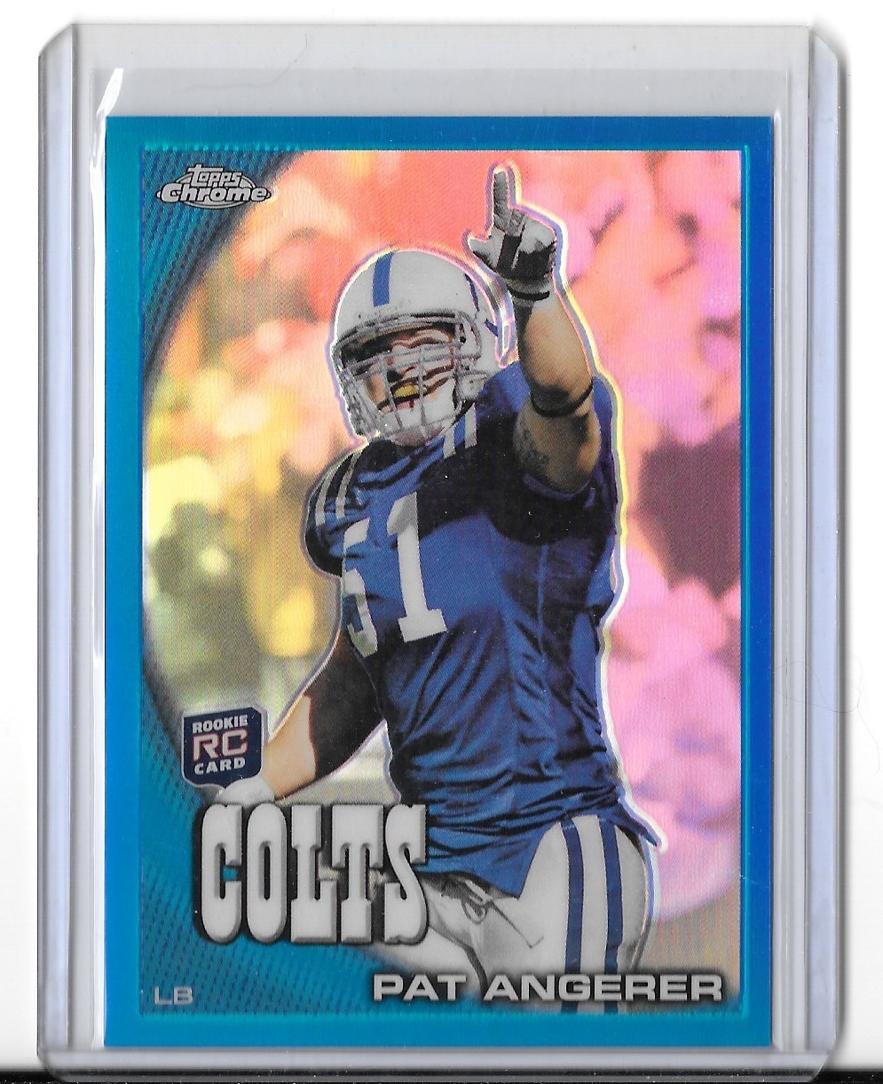 Pat Angerer Topps Chrome #C121 Blue Refractor