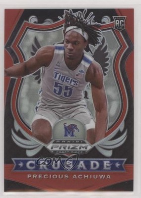 2020 Panini Prizm Draft Picks Crusade Red 44/299 Precious Achiuwa Rookie RC y8h