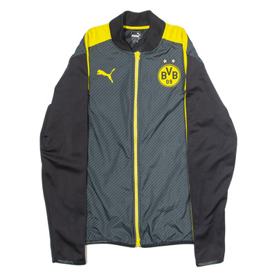 Puma Borussia Dortmund Herren Trainingsjacke schwarz Colourblock XS