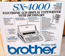 Brother SX-4000 Electronic Typewriter LCD Display, Dictionary, Box, Word Spell
