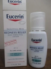 Eucerin Redness Relief Broad Spectrum SPF 15 Daily Perfecting Lotion 1.7 oz 2013