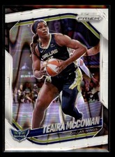 2025 Panini Prizm WNBA #48 Teaira McCowan White Seismic Prizm