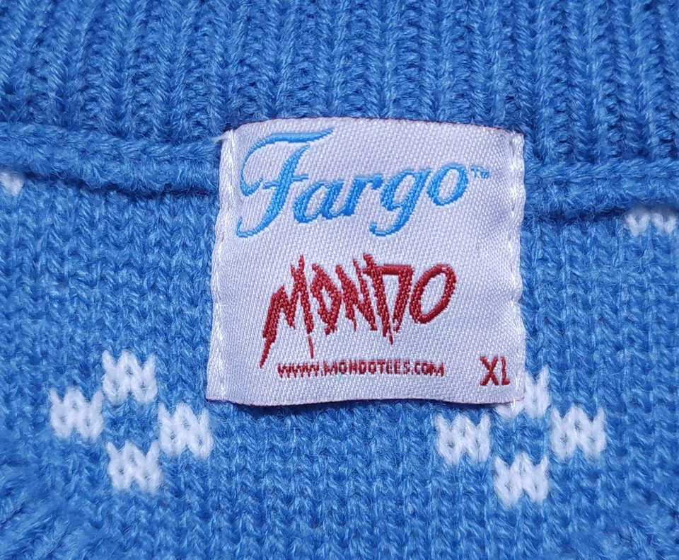 Fargo Mondo FX Serie de TV con Gorro (Exclusivo de Blu Ray) Navidad RARO XL Suéter Foto 3 de 4