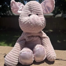 Warmies Pink Pig Stuffed Animal – 16” Microwavable Plush – Weighted – Ribbed