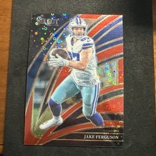 2025 Panini Select - Club Level Jake Ferguson #297 Red Disco Prizm /49 