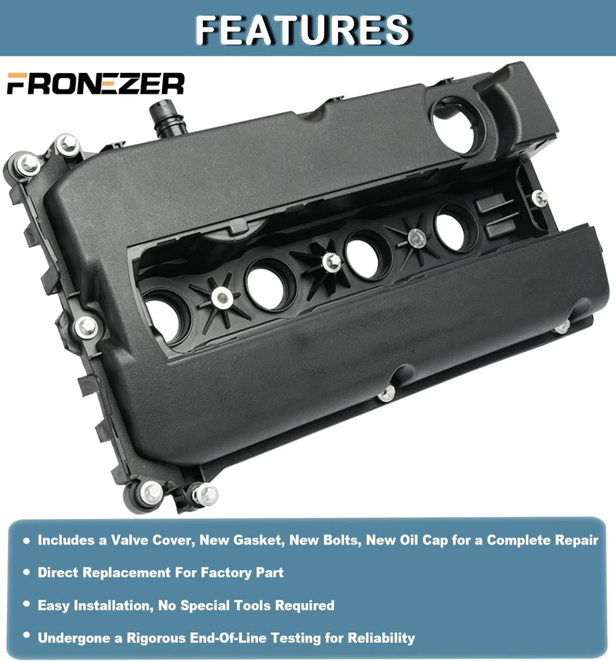 Valve Cover with Gasket For Chevy Sonic Cruze Aveo Saturn Astra Pontiac G3 1.8L - Image 4 of 4