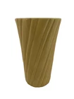 Bauer Pottery USA Yellow Ceramic Swirl Vase - Pre-Owned