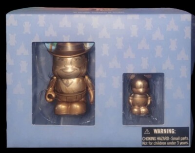 Disney Vinylmation Park 14 Storytellers Walt & Mickey Bronze Statue Set LE 2500