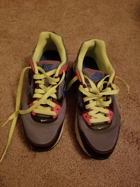 nike shoes grey and lime green