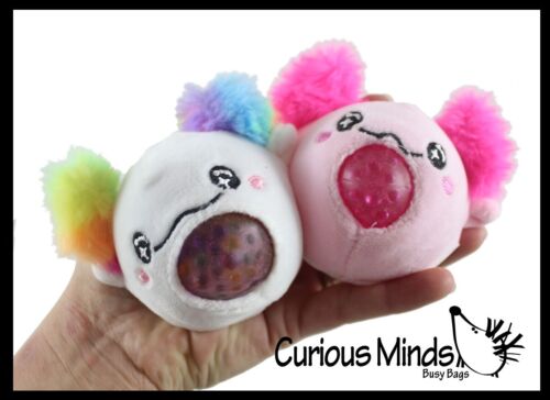 Set of 2 Axolotl Plush - Squeezy Bead Filled Squeeze Stress