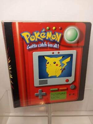 VTG 1998 Pokemon Pikachu & Meowth Pokdex Card Binder Nintendo Game Freak  AS-IS | eBay