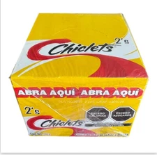 Adams Gum 75 x 2 units - Chiclets Menta flavors Mexican gum 75pc In Box
