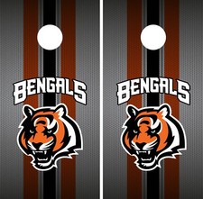 Cincinnati Bengals Cornhole Wrap NFL Team Flag Skin Board Set Vinyl Decal CO55