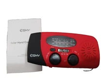 ESKY Hand Crank Solar Radio Emergency RED