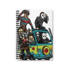 Halloween Spiral Notebook - Ruled Line, Ghost Stationery, Witch Journal, Spooky